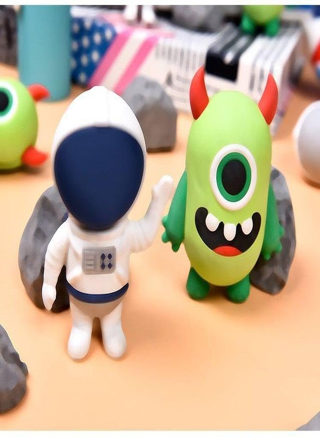 HEYOL Space Themed 3D Big Size Erasers || Cute Space Puzzle Pencil Erasers || Astronaut Spaceship Rubber for Best Return Gift for Kids, Girls & Boys Pack of 1 (Astronaut - Blue) - Image 5